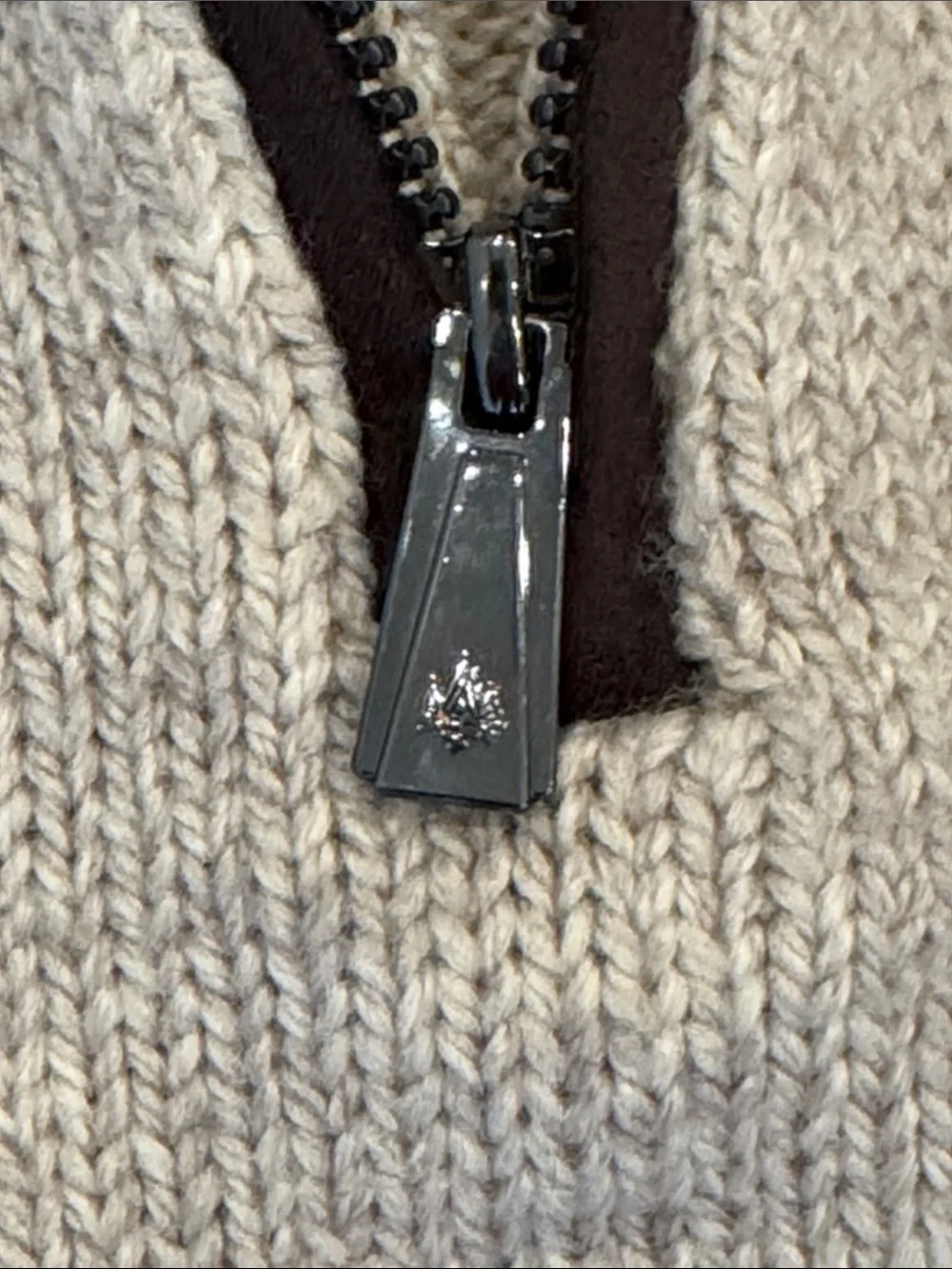 RAINFOREST Mont Tremblant Men’s Rib Knit Quarter-Zip Sweater Oatmeal RF3508